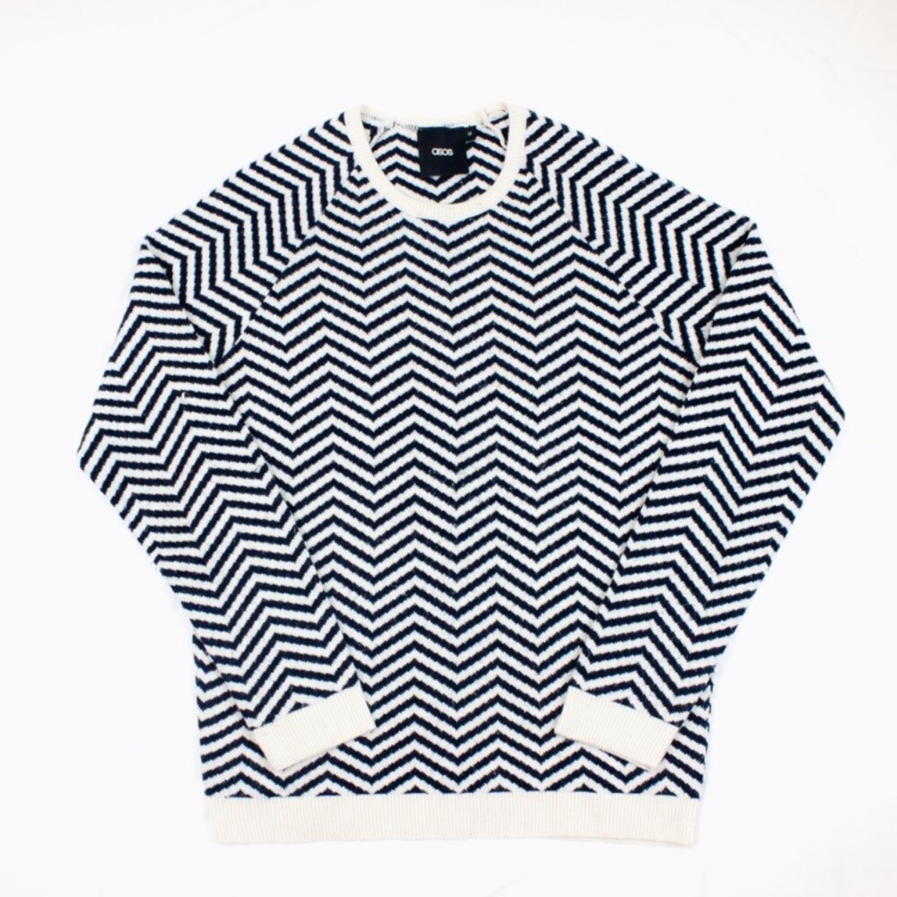 ASOS Chevron Stripe Sweater EUC